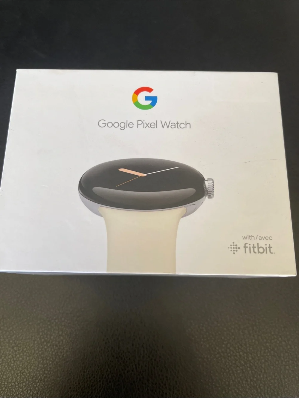 Google Pixel Watch with Cream Band